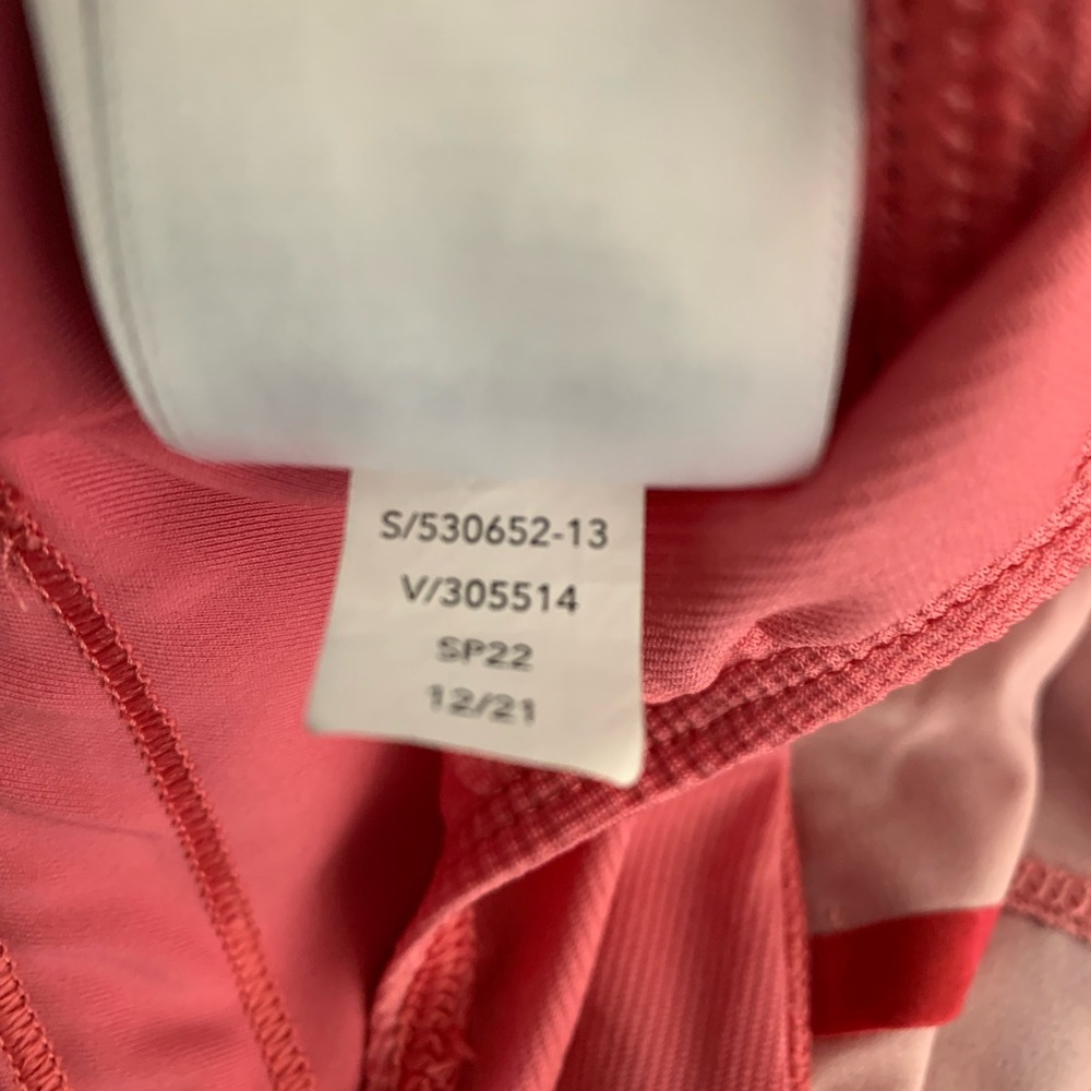 ATHLETA Running Shorts Size M Run With It 3.5" Lined  Painted Energy Coral Pink - Picture 8 of 11